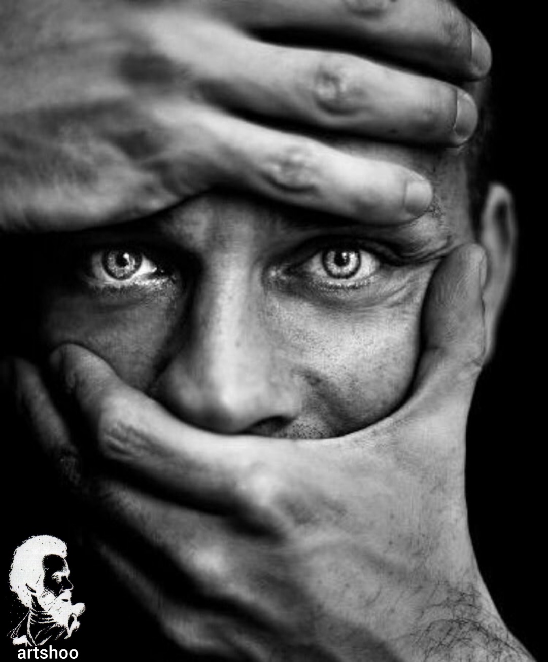 مدل پرتره سیاه قلم